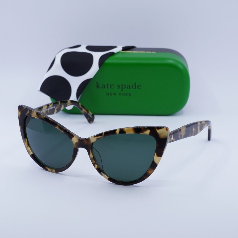 Kate Spade KARINA/S 0086 00 Cat Eye Sunglasses - Havana/Green